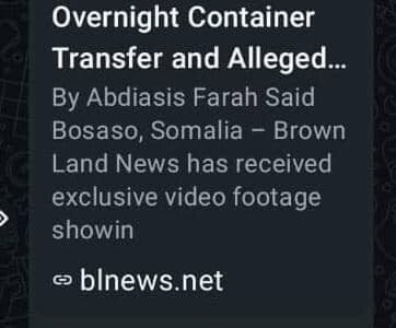 موقع “براون لاند” يحصل على وثائق  تكشف نقل 20 حاوية من قاعدة إماراتية إلى “الدعم السريع “